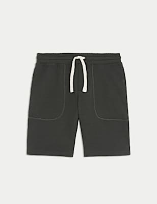 Pure Cotton Drawstring Jersey Shorts