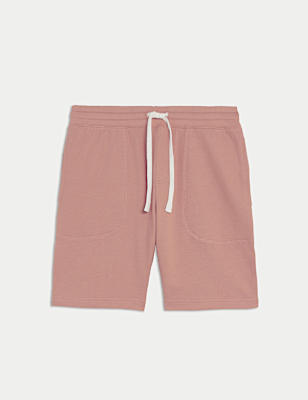 Pure Cotton Drawstring Jersey Shorts