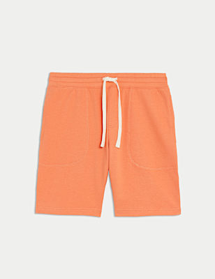 Pure Cotton Drawstring Jersey Shorts