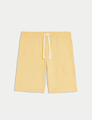 Pure Cotton Drawstring Jersey Shorts