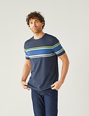Pure Cotton Striped T-Shirt