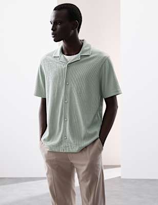 Cuban Collar Ottoman Revere Shirt