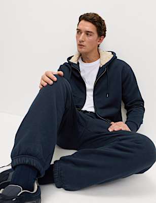 Cotton Rich Fleece Lined Hoodie