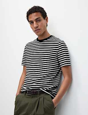Regular Fit Crew Neck Striped T-Shirt