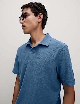 Cotton Rich Textured Polo Shirt