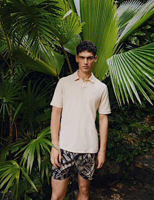 Cotton Rich Textured Polo Shirt