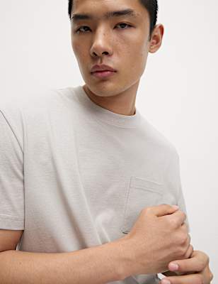 Pure Cotton Midweight Pocket T-shirt