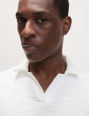 Cotton Rich Textured Polo Shirt