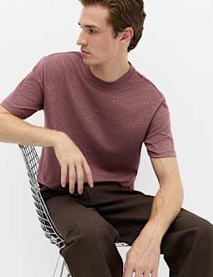 Relaxed Fit Cotton Rich Ultimate Performance Striped T-Shirt