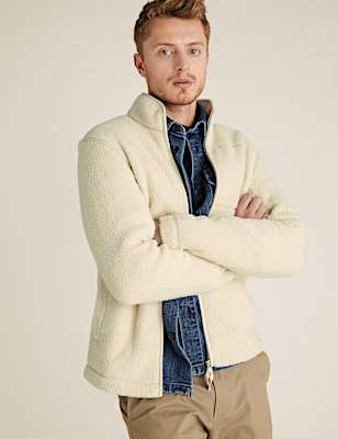 Zip Up Sherpa Fleece Jacket