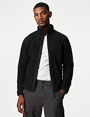 Fleece Zip Up Funnel Neck Jacket