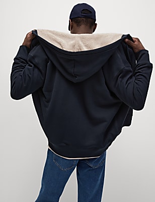 Pure Cotton Fleece Lined Hoodie