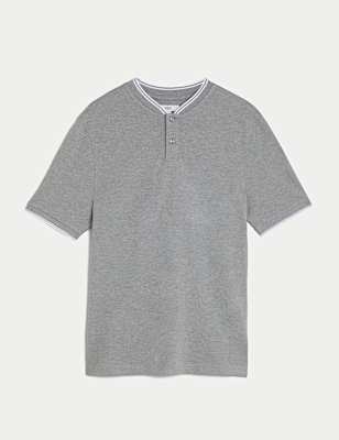 Pure Cotton Baseball Collar Polo