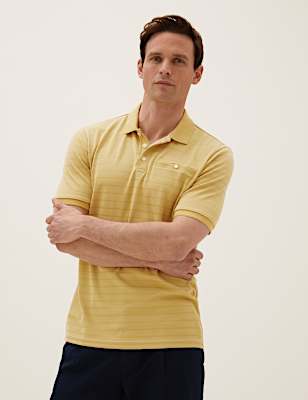 Modal Soft Touch Stripe Polo Shirt