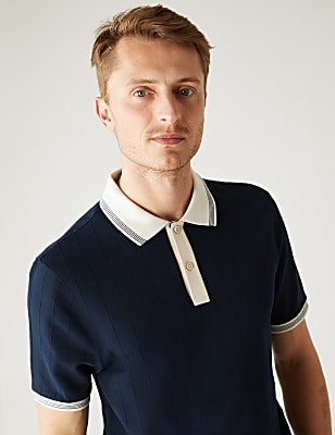 Cotton Rich Textured Polo Shirt