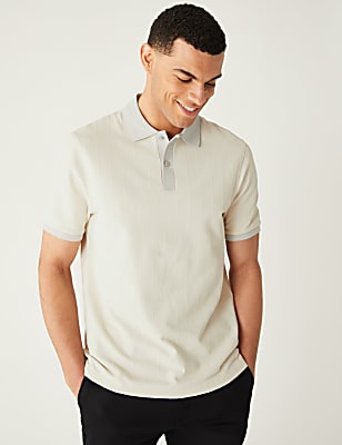 Cotton Rich Textured Polo Shirt