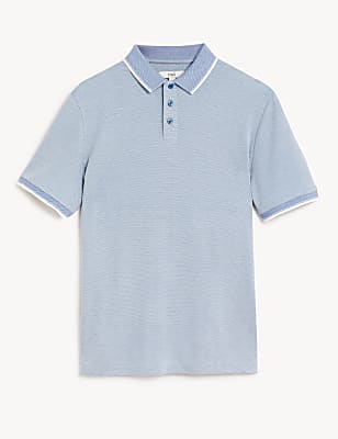 Modal Rich Tipped Collar Polo Shirt