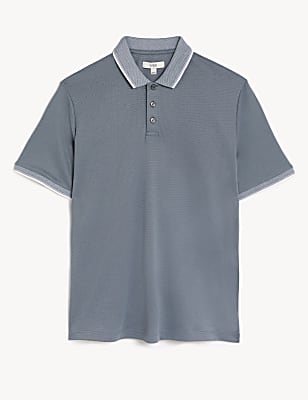 Modal Rich Tipped Collar Polo Shirt