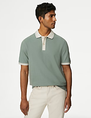 Cotton Rich Textured Polo Shirt