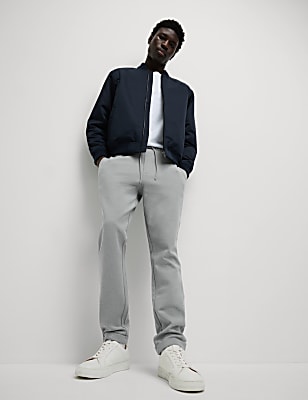 Smart Tapered Joggers with Stretch