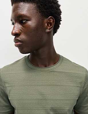 Pure Cotton Textured T-Shirt