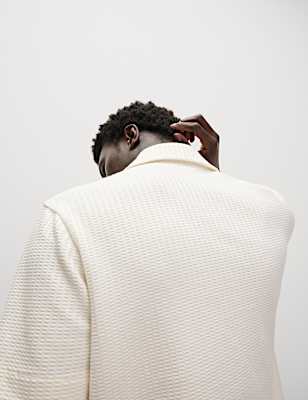 Cotton Rich Seersucker Polo Shirt