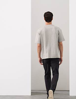 Cotton Rich Jacquard Scuba T-Shirt
