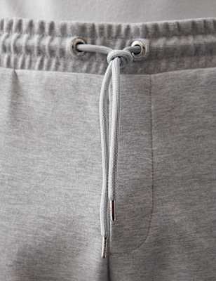 Cotton Rich Pintuck Straight Leg Joggers