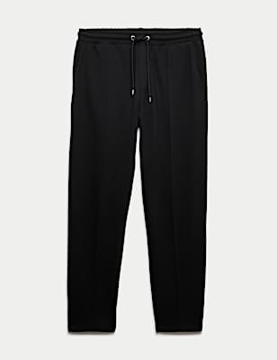 Cotton Rich Pintuck Straight Leg Joggers
