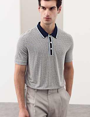 Modal Rich Tipped Soft Polo Shirt
