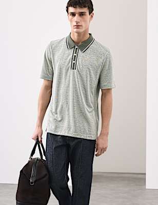 Modal Rich Tipped Soft Polo Shirt
