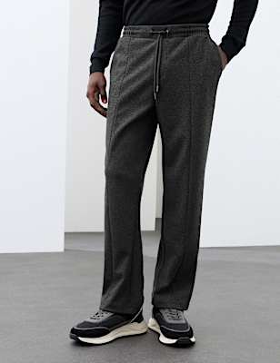 Elasticated Waist Joggers with Wool