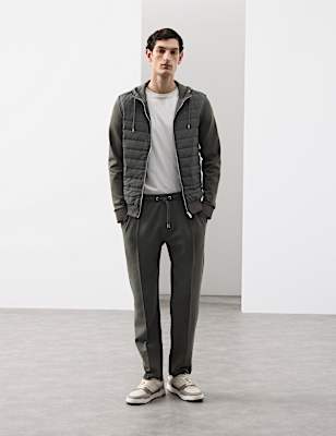 Cotton Rich Zip Up Hooded Jacket with Stormwear™