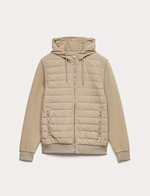 Cotton Rich Zip Up Hooded Jacket with Stormwear&trade;