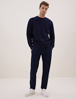 Cotton Blend Zip Pocket Joggers