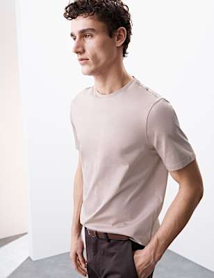 Pure Supima® Cotton Performance Crew Neck T-shirt