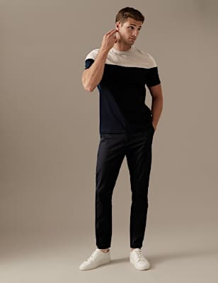 Pure Supima&reg; Cotton Colour Block T-Shirt