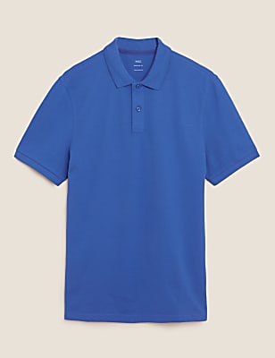 Pure Cotton Pique Regular Fit Polo Shirt