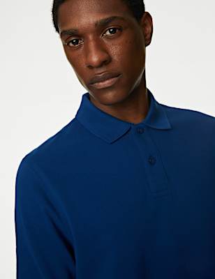 Pure Cotton Pique Regular Fit Polo Shirt