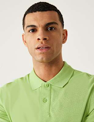 Pure Cotton Pique Regular Fit Polo Shirt