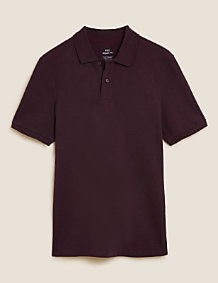Pure Cotton Pique Regular Fit Polo Shirt