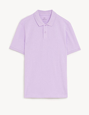 Pure Cotton Pique Regular Fit Polo Shirt