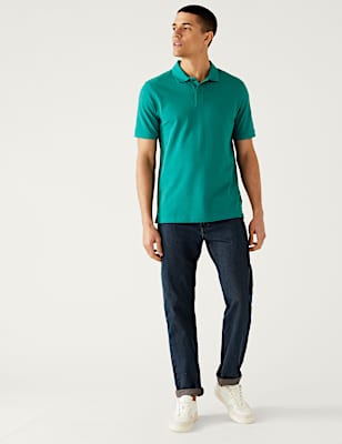 Pure Cotton Pique Regular Fit Polo Shirt