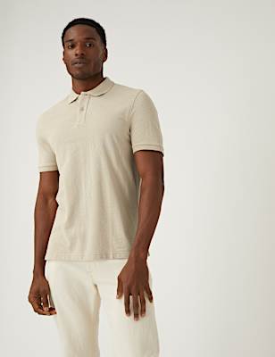 Pure Cotton Pique Regular Fit Polo Shirt