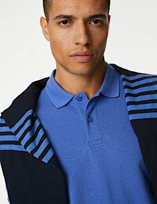 Pure Cotton Pique Regular Fit Polo Shirt