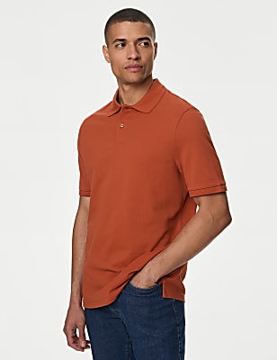 Pure Cotton Pique Regular Fit Polo Shirt