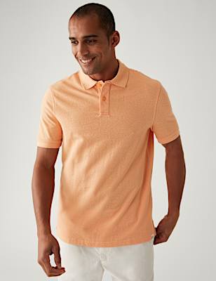 Pure Cotton Pique Regular Fit Polo Shirt