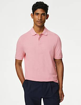 Pure Cotton Pique Regular Fit Polo Shirt