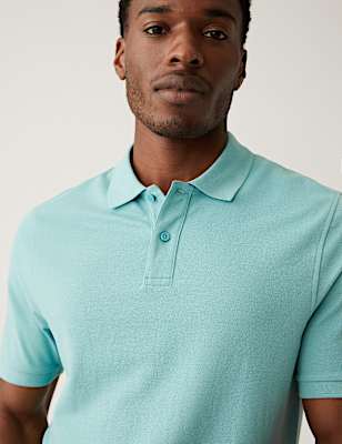 Pure Cotton Pique Regular Fit Polo Shirt