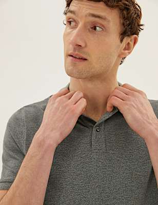 Pure Cotton Pique Regular Fit Polo Shirt